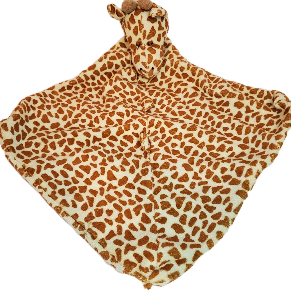 Angel Dear Giraffe‎ Security Blanket Baby Lovey Plush Brown